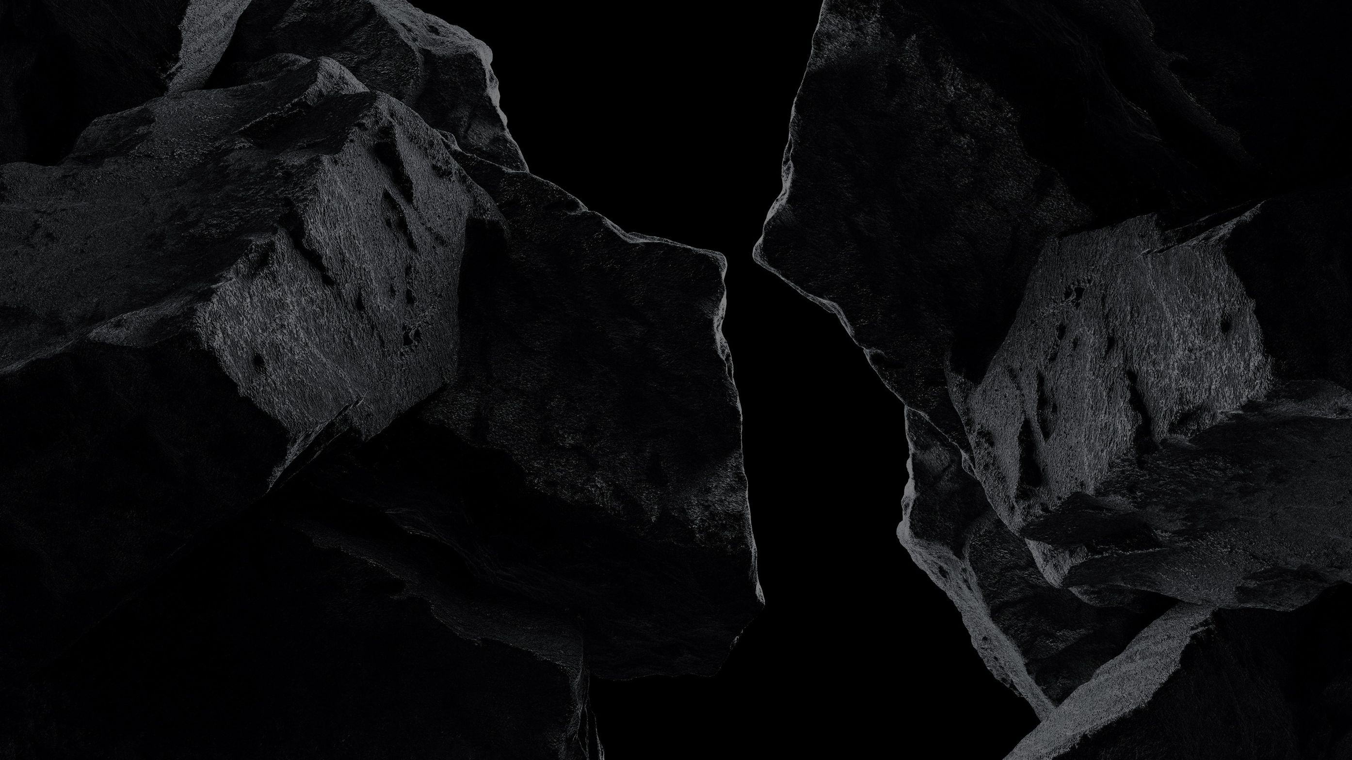 Dark boulders