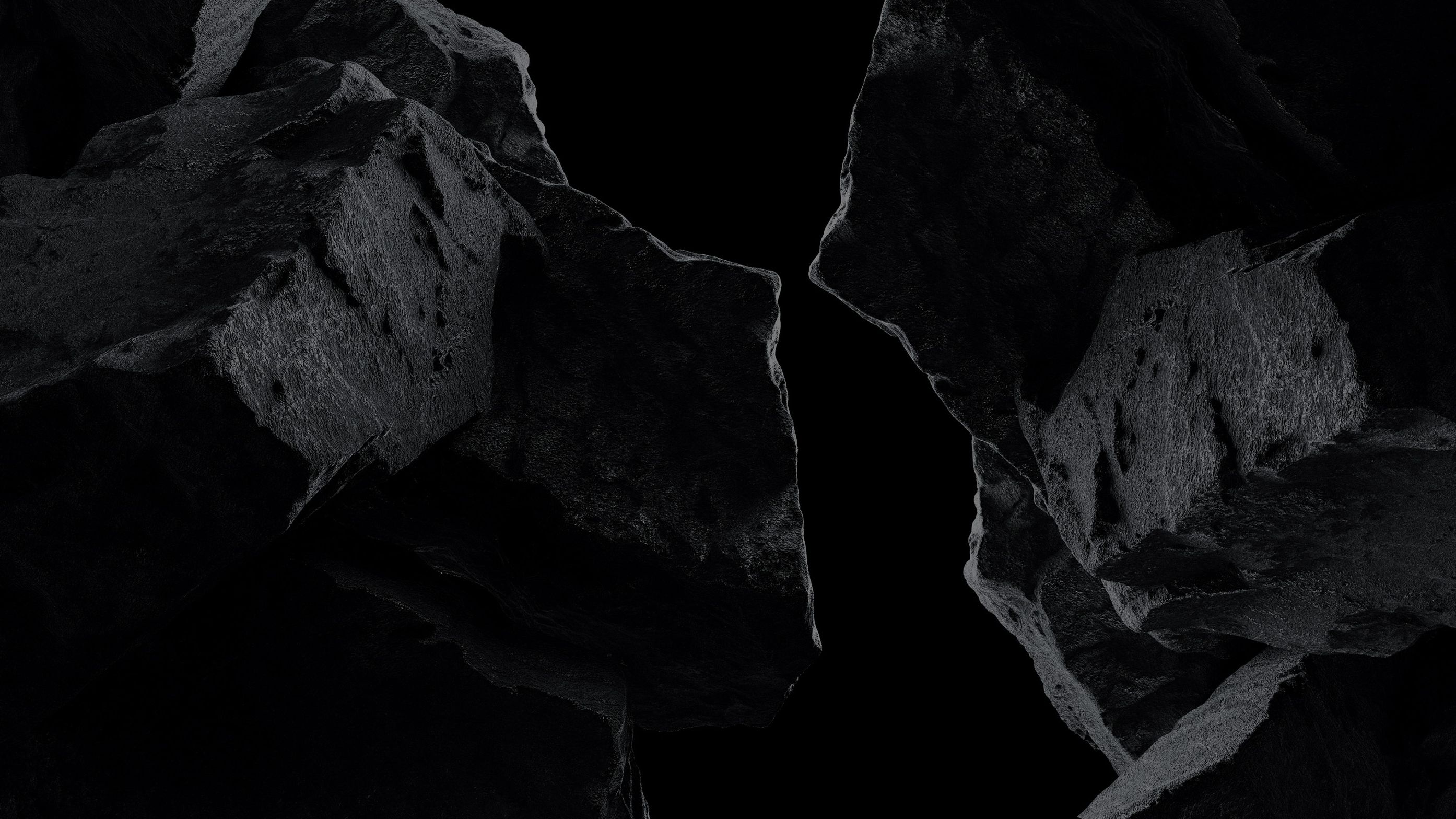 Dark boulders