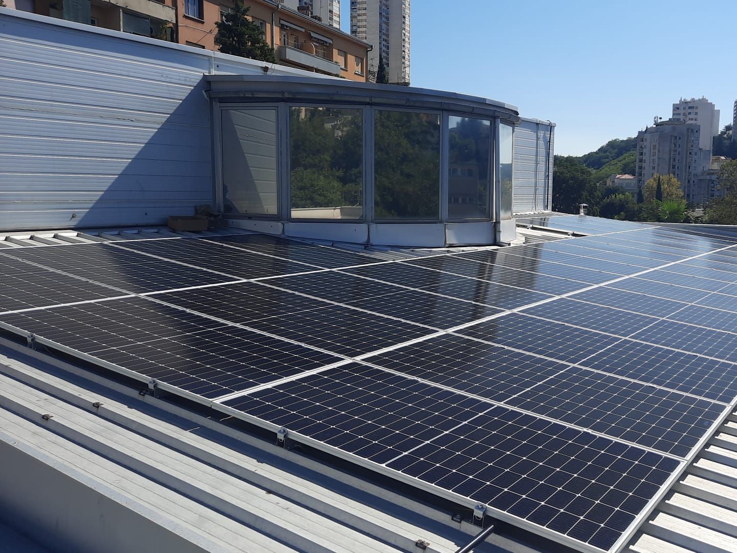 PV system on a roof
