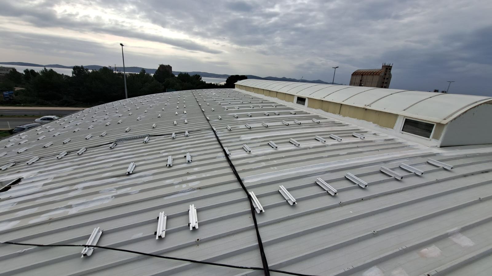 PV installation modules on a roof