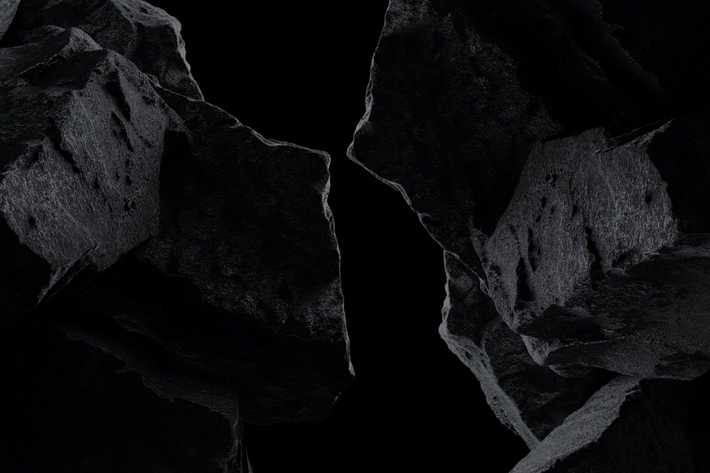 Dark boulders