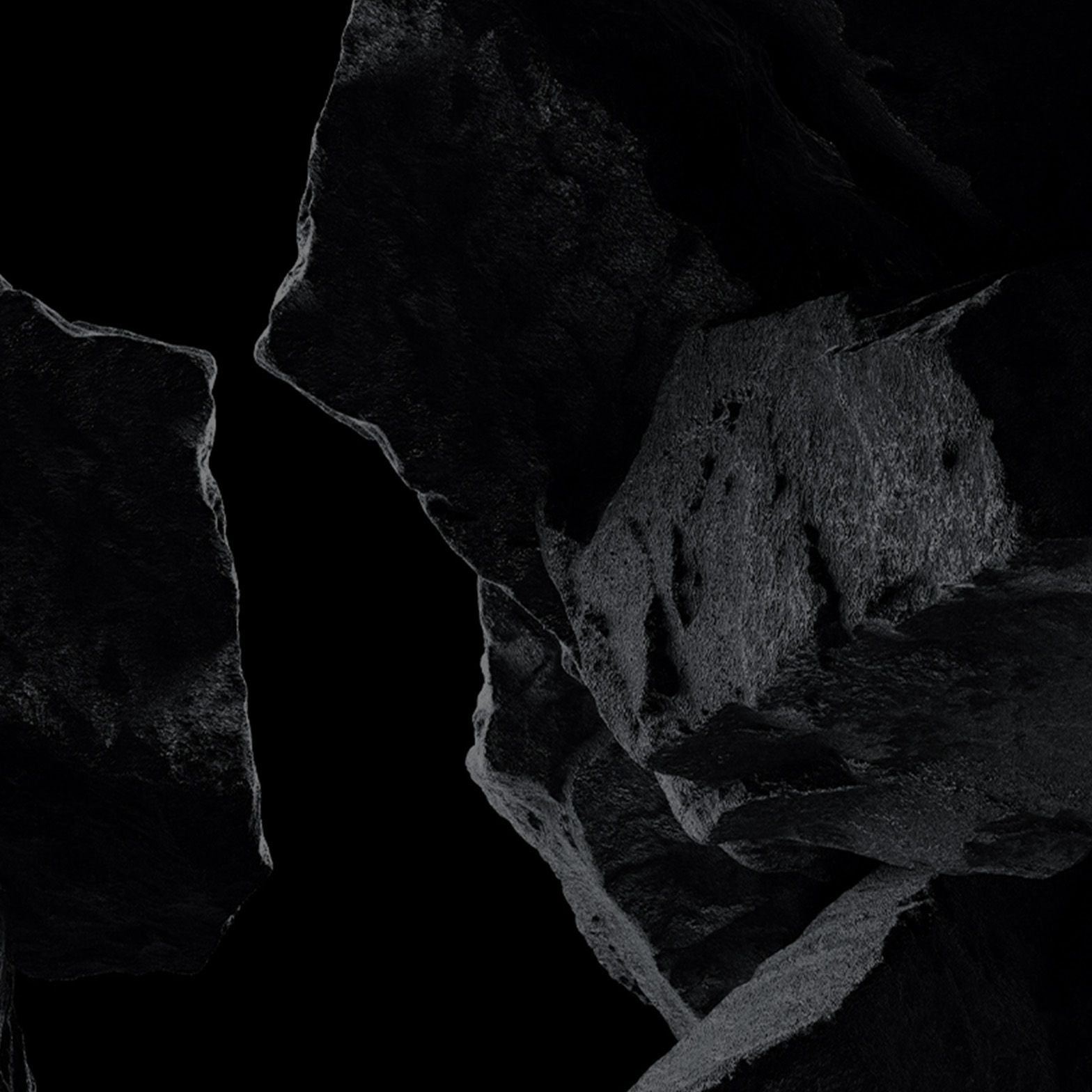 Dark boulders