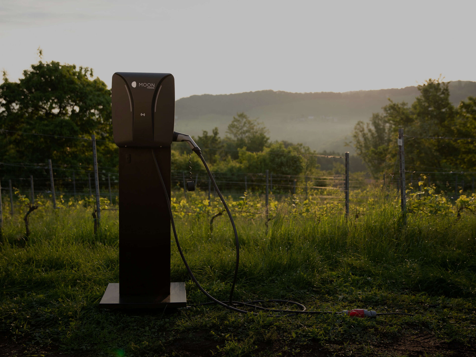 Wallbox von MOON POWER in Weingebiet