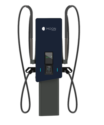Charging station on a stand, POWER Charger 50 DC, Hypercharger HYC50 from Alpitronic