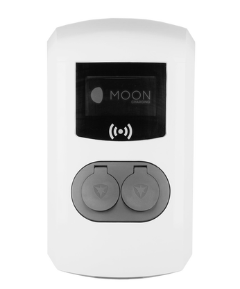 Wallbox MOON Pro-Line Double white colour, from Alfen