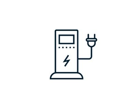 Icon einer Ladestation für E-Autos