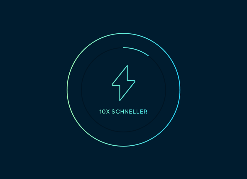 Icon Lightning Charging Power 10x faster