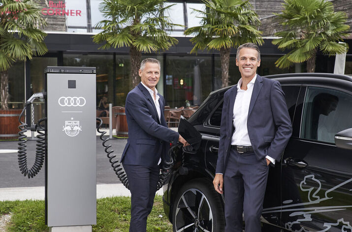 Audi FC Red Bull Salzburg MOON POWER Ladestation