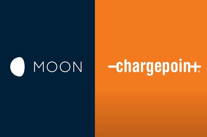 Logos MOON POWER Chargepoint collaboration