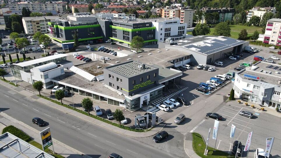 Staber car dealership Photovoltaic systems  bird´s eye view